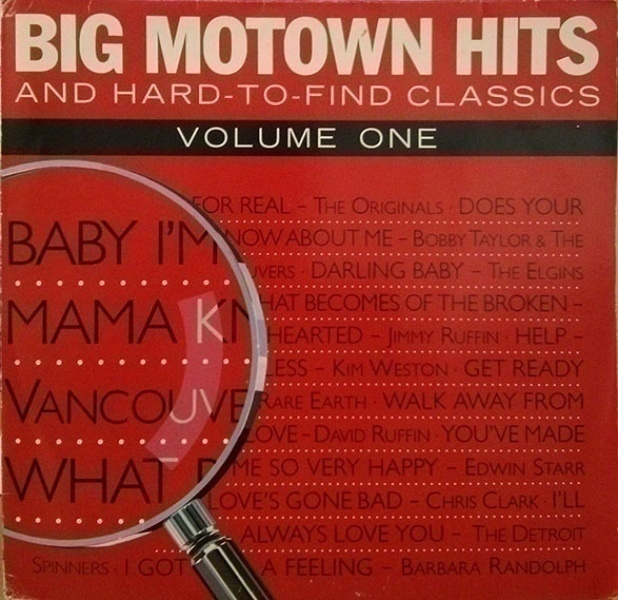 Various – Big Motown Hits And Hard To Find Classics - 1