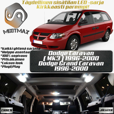 Dodge Caravan (MK4) Sisätilan LED-sarja 14-osain