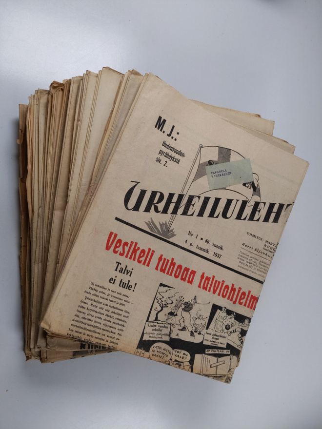 Suomen urheilulehti 1937 No 1-16, 57-65, 85-102