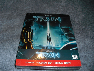 TRON - LEGACY (Jeff Bridges) Steelbox, 3D+2D-BD, UUSI