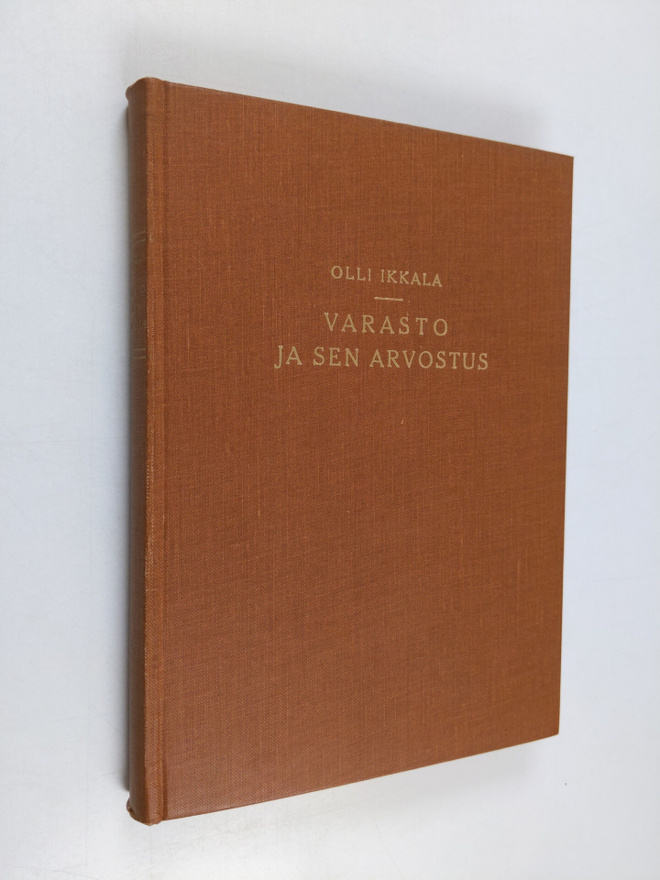 Olli Ikkala : Varasto ja sen arvostus tulo- ja omaisuusve...