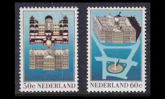 Alankomaat 1221-2 ** Amsterdamin kuninkaallinen palatsi (198