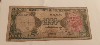 Ecuador 1000 sucres 1984