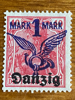 SAKSA DANZIG 1920 LENTOPOSTI**
