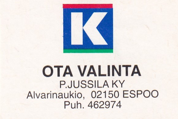 Espoo, OTA VALINTA, P. Jussila Ky   sk 1