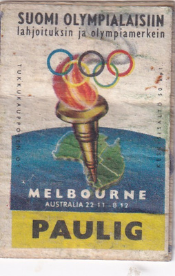 Paulig, Melbourne, Suomi olympialaisiin , Olympiarenka  b602