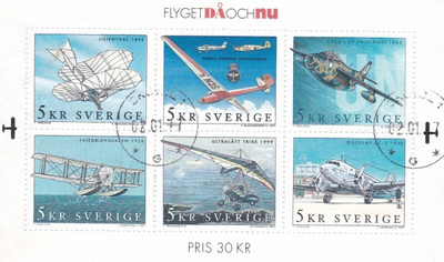 RUOTSI - 2001 Fa 2267/72 PIENOISARKKI LEIMATTUNA