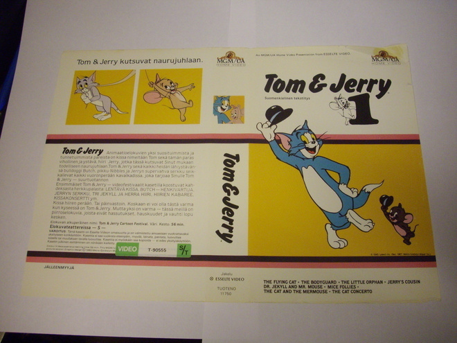 Vhs kansipaperi Fix -  TOM & JERRY 2 (Sis.postikulut)