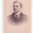 CDV Valokuva Virkamies? Upseeri? Laivasto? 1890-l Tampere - pikkukuva 1