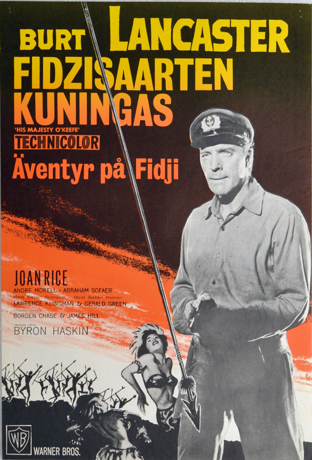 Elokuvajuliste: Fidzisaarten kuningas (Burt Lancaster)