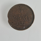 Suomi kolikko 1875 5 penniä (14609) - pikkukuva 1