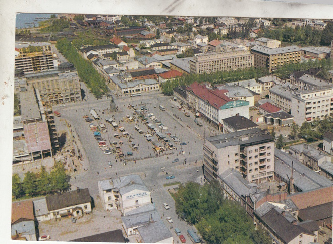 Vaasa Tori keskustassa  ilmakuva  , b15