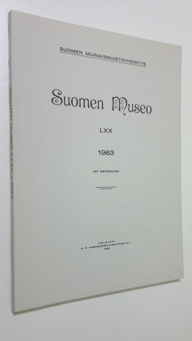 Suomen museo LXX 1963