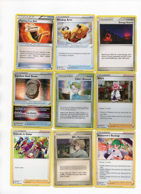 Pokemon TRAINER kortteja - pieni erä - 9 kpl