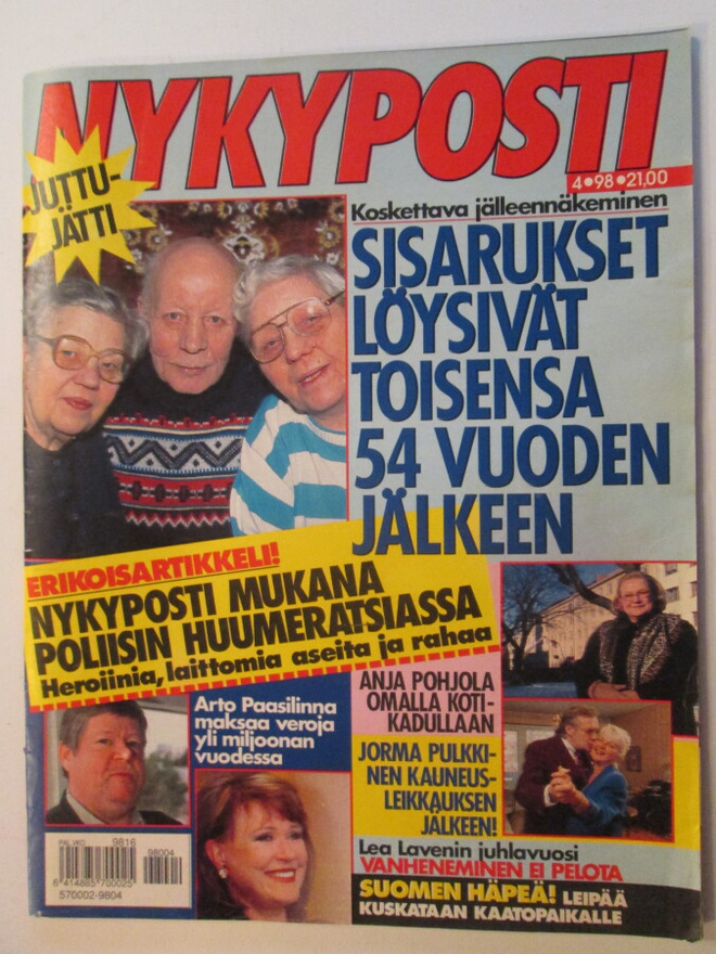 NYKYPOSTI LEHTI 4 / 1998 SISÄLLYSLUETTELO KUVA 2
