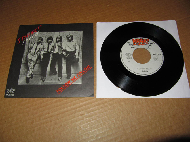Spiders 7" Follow Me Follow ,PS v.1980 MINT-/EX