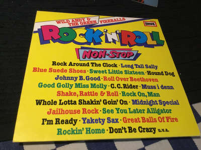 Wild Andy and The Green Fireballs Lp Rockn roll non stop Ger