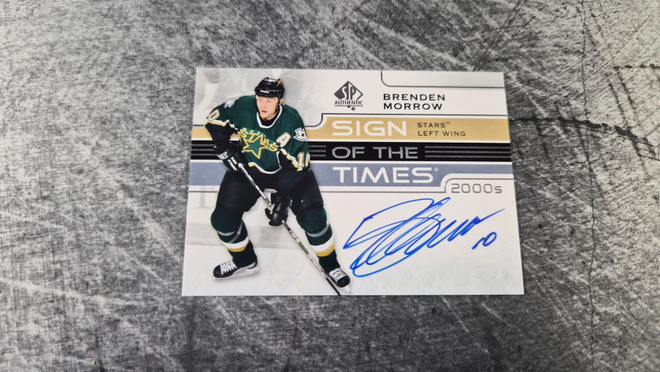 Brenden Morrow 2021-22 SP Authentic Sign of the Times 2000s