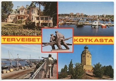 Kotka 5-kuvainen sommitelmakortti, 1970-luku