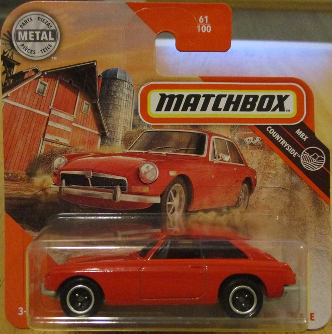 MGB GT Coupe 2 door Red 1971 Matchbox 2019 1:64