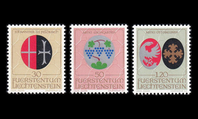 Liechtenstein 548-50 ** Vaakunoita (1971)