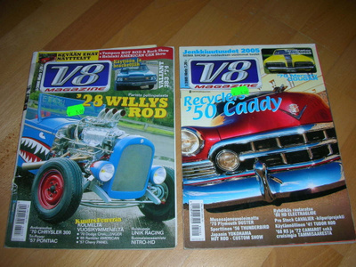 v8 Magazine lehtiä