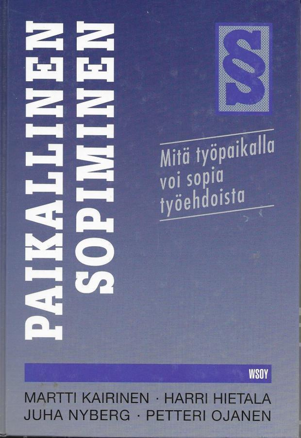 Martti Kairinen : Paikallinen sopiminen