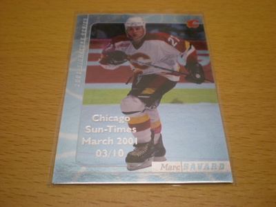 Marc Savard 2000-01 Be A Player Signature Series # 17 Chicag