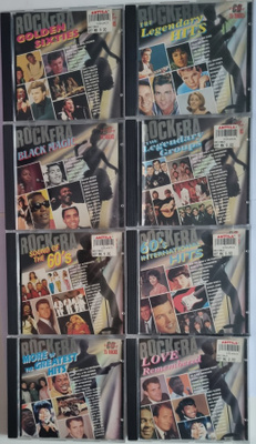 8 KPL ROCK ERA LEVYJÄ, 8 X 1CD