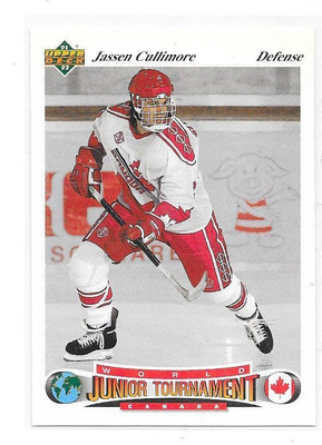 1991-92 Upper Deck #64 Jassen Cullimore Kanada