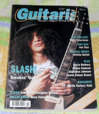 Guitarist July 1992 - Slash