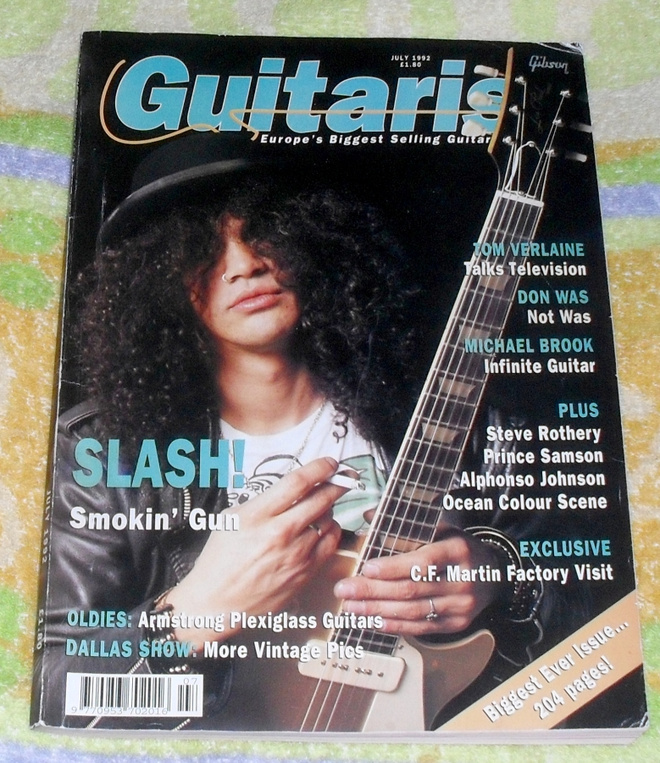 Guitarist July 1992 - Slash