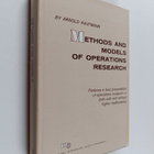 A. Kaufmann : Methods and models of operations research - pikkukuva 1