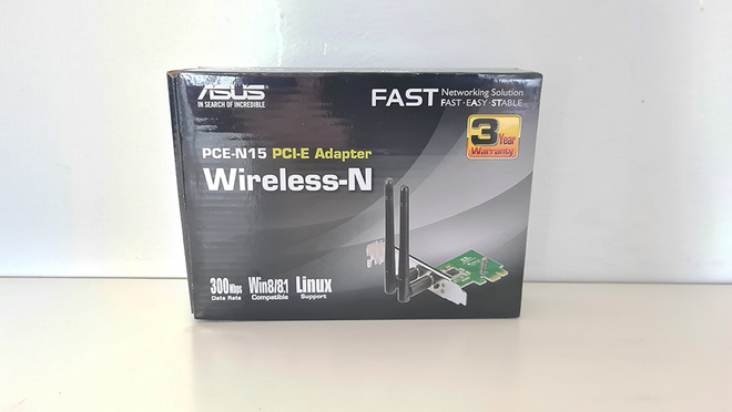 Asus PCE-N15, Matala profiilinen Wlan-adapteri