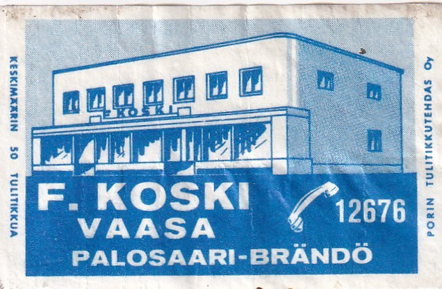 Vaasa. Palosaari - Brändö, F. Koski    b576