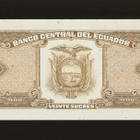 Ecuador 20 Sucres 22.11.1988, P121a, UNC - pikkukuva 2