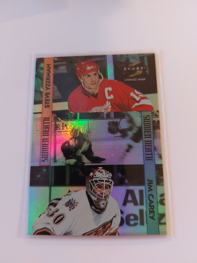 1996-97 Score Sudden Death #2 Steve Yzerman / Jim Carey