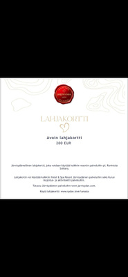 Järvisydän lahjakortti