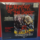 IRON MAIDEN - THE NUMBER OF THE BEAST M-/EX- 12"MAXI LP - pikkukuva 2