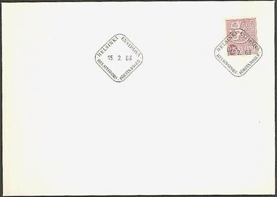 1963 25p leijona FDC