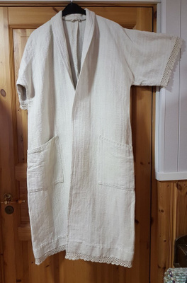 Pellava kylpytakki vintage