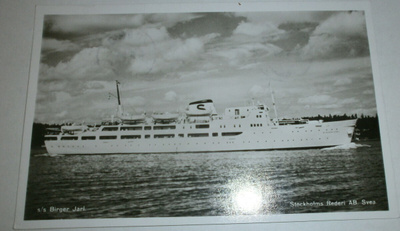 s/s Birger Jarl, mv valokuvapk, p. 1956