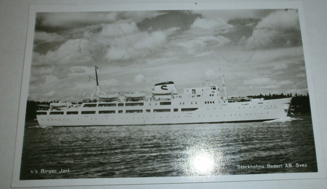 s/s Birger Jarl, mv valokuvapk, p. 1956