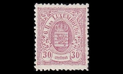 Luxemburg 44B * Vaakuna 30 C (12½:12) (1880)
