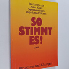 Eberhard Jacobs : So stimmt es! : Strukturen und Ubungen - pikkukuva 1