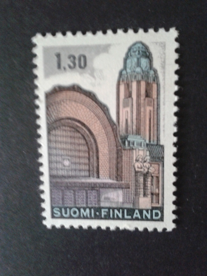 1971 yleismerkki  helsingin rautatieasema**