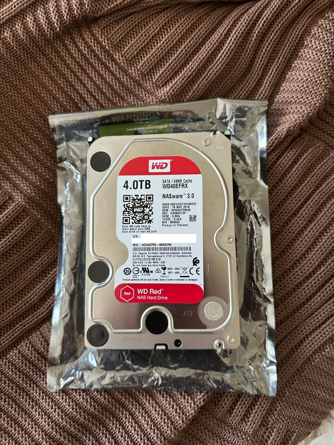 WD 4Tb 3,5" WD40EFRX HDD (Kiintolevy)