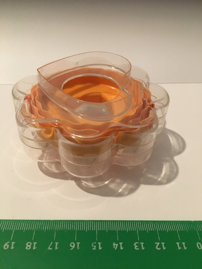 Tupperware piparkakkumuotit 5 osaa / setti suljettava kotelo