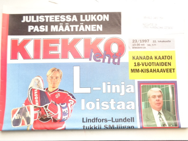 Kiekkolehti Nro 23/1997 (16.1)