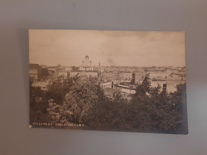 PK Helsinki näkymä kaupunkiin satamaan laivat *